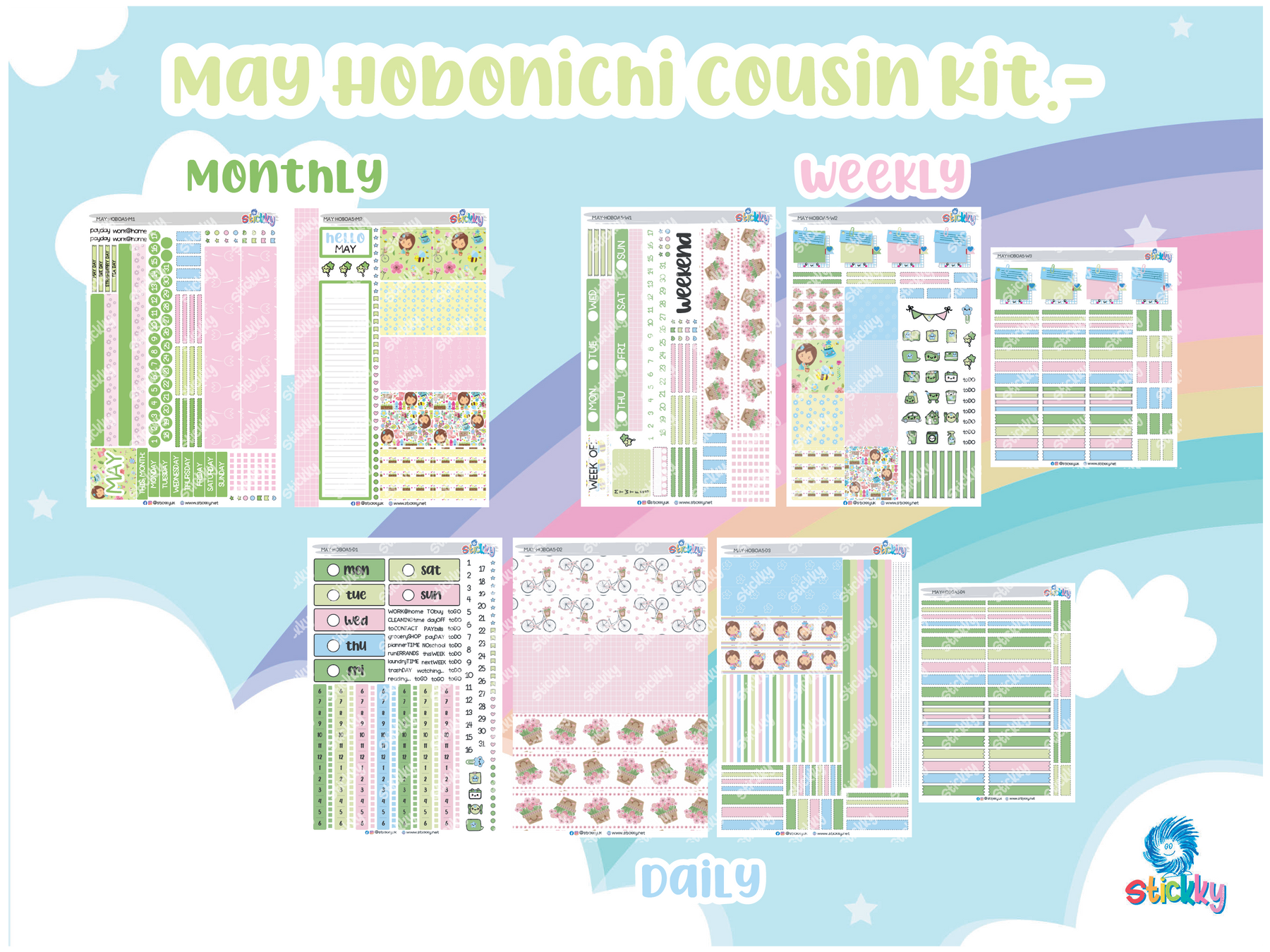 May Stickky Planner Kit ✨