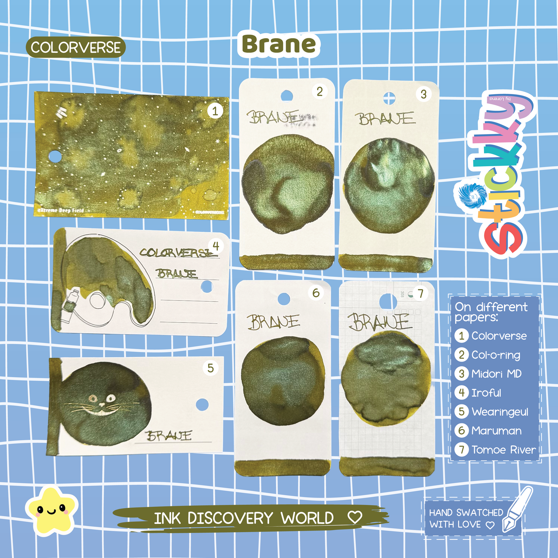 Colorverse Brane Fountain Pen Ink Sample