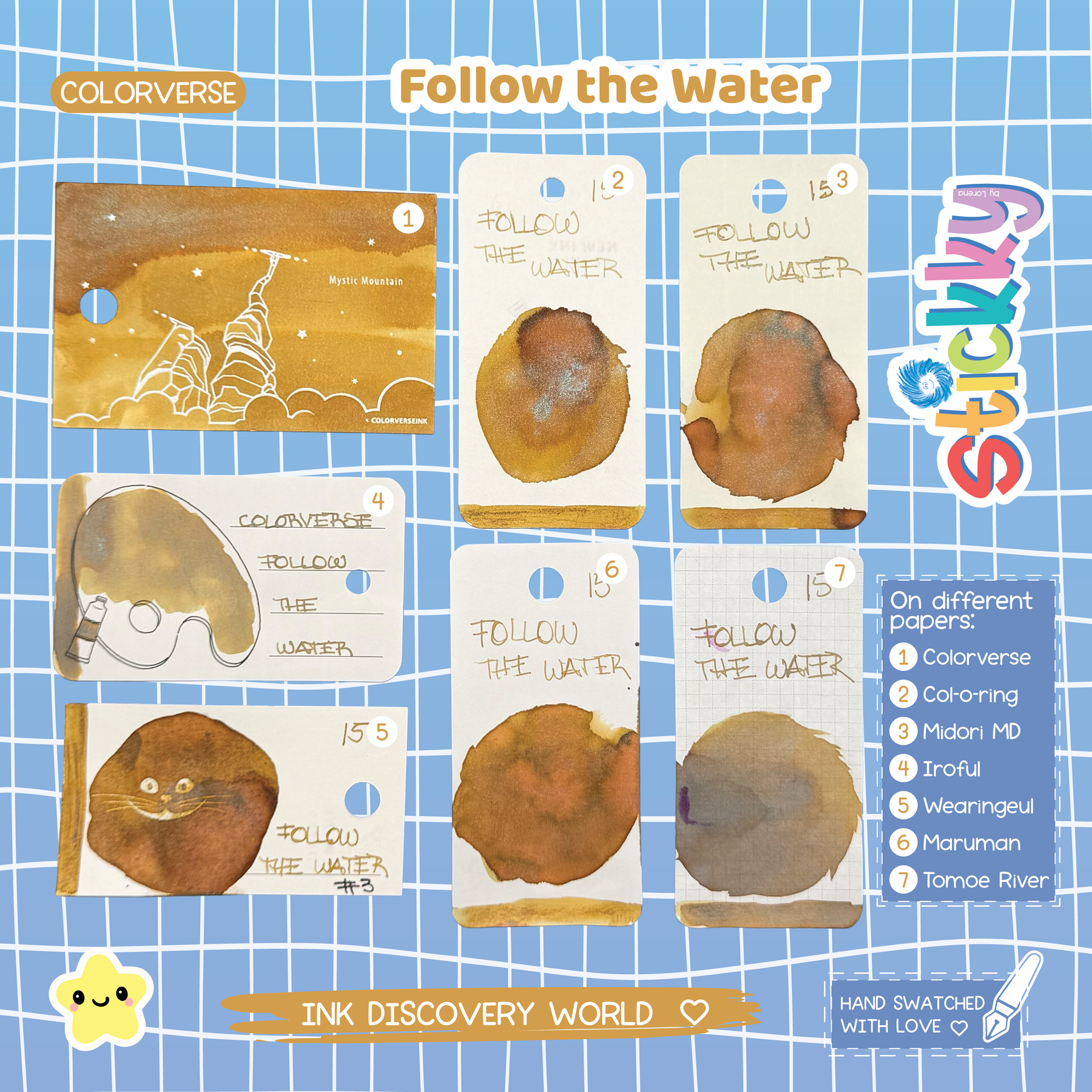 Colorverse Follow the Water Fountain Pen Ink Sample