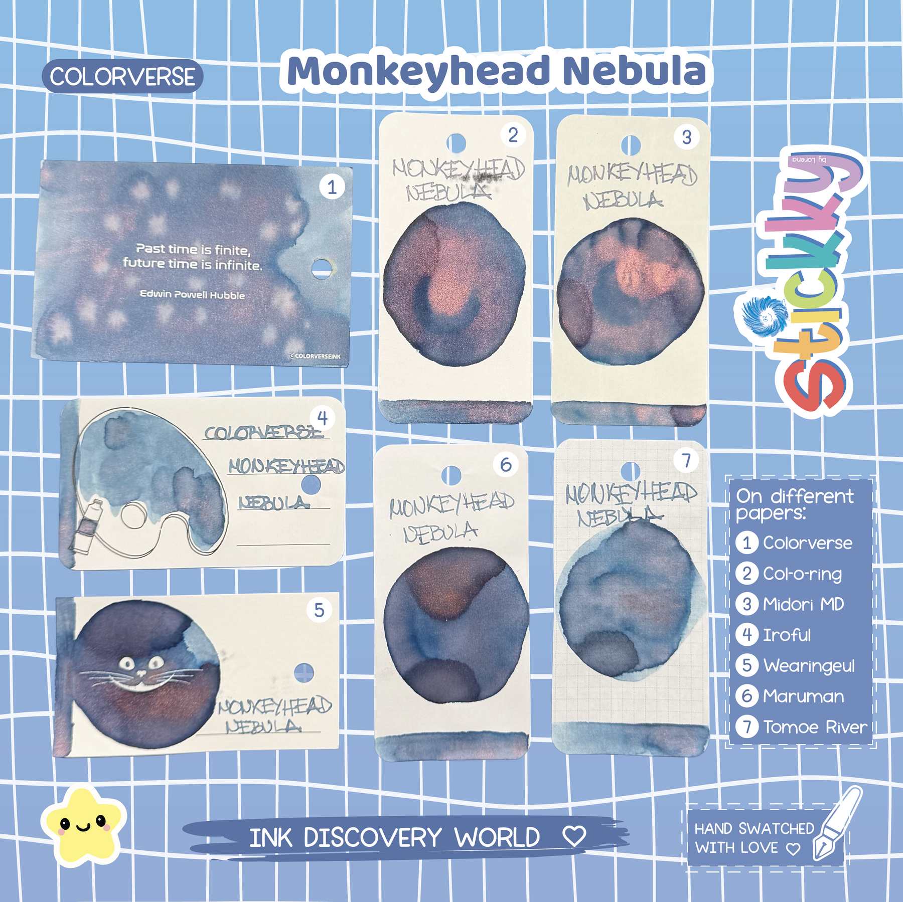Colorverse Monkeyhead Nebula Ink Sample | Fountain Pen Ink