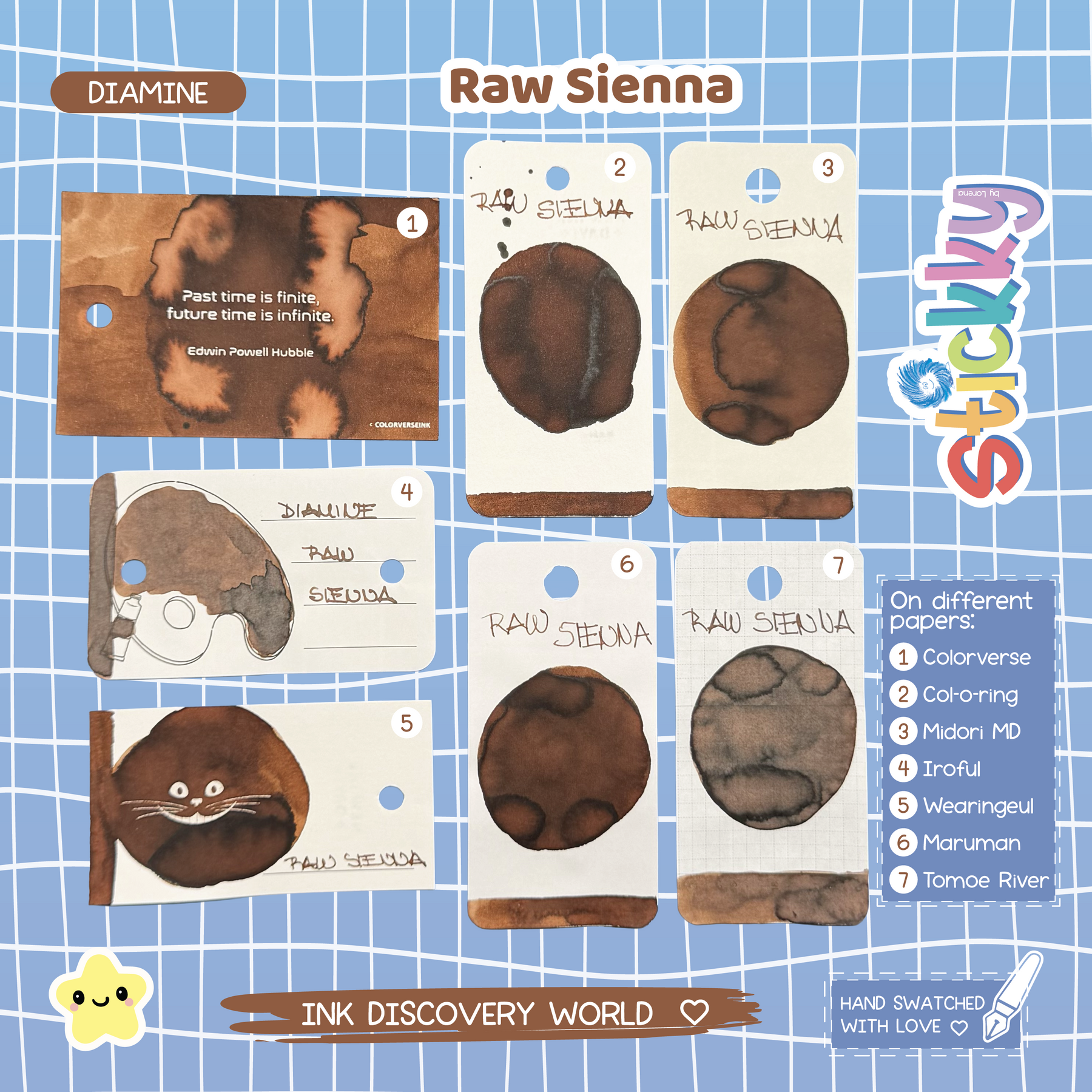 Diamine Raw Sienna Fountain Pen Ink Sample