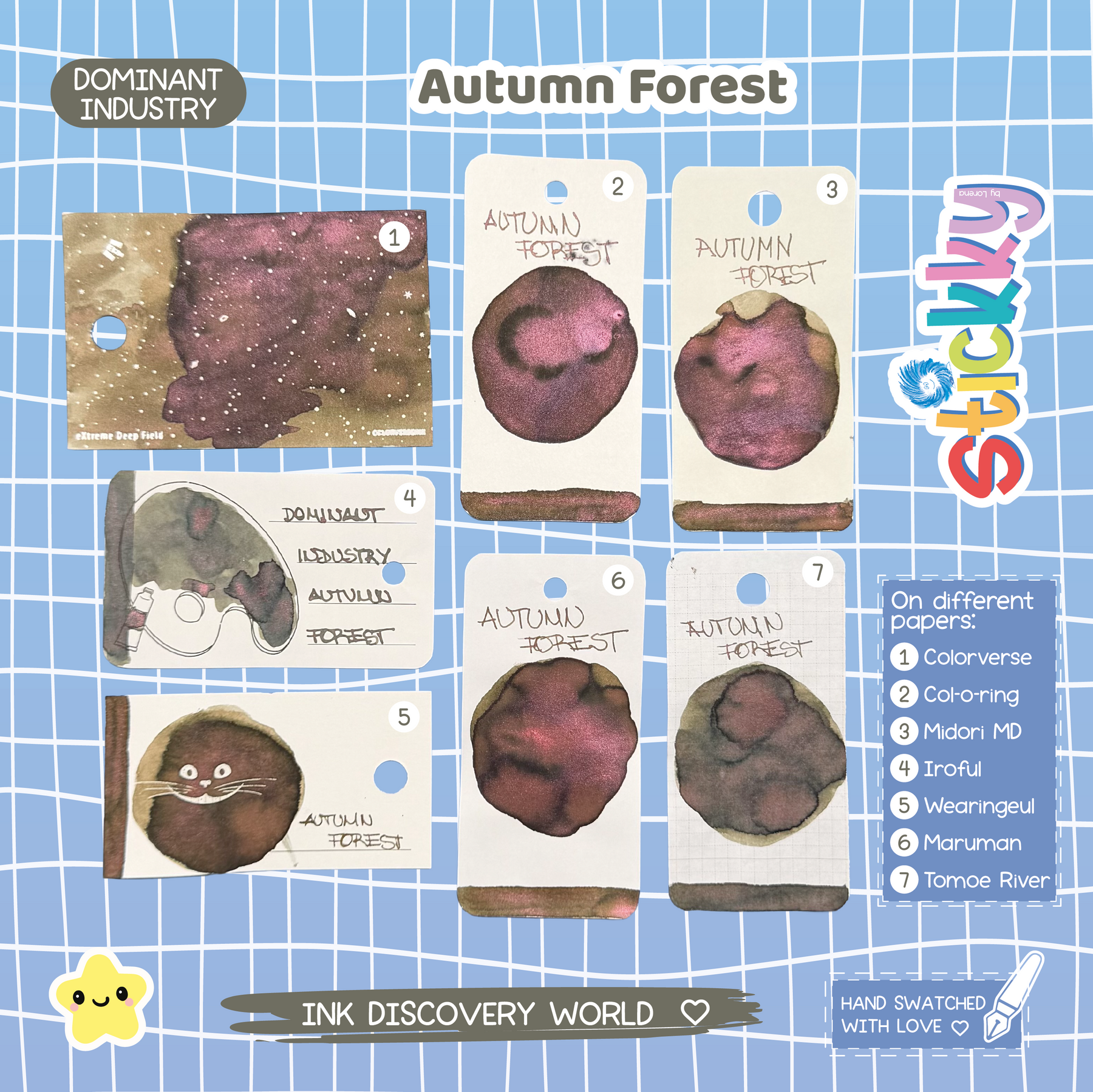 Dominant Industry Autumn Forest Fountain Pen Ink Sample