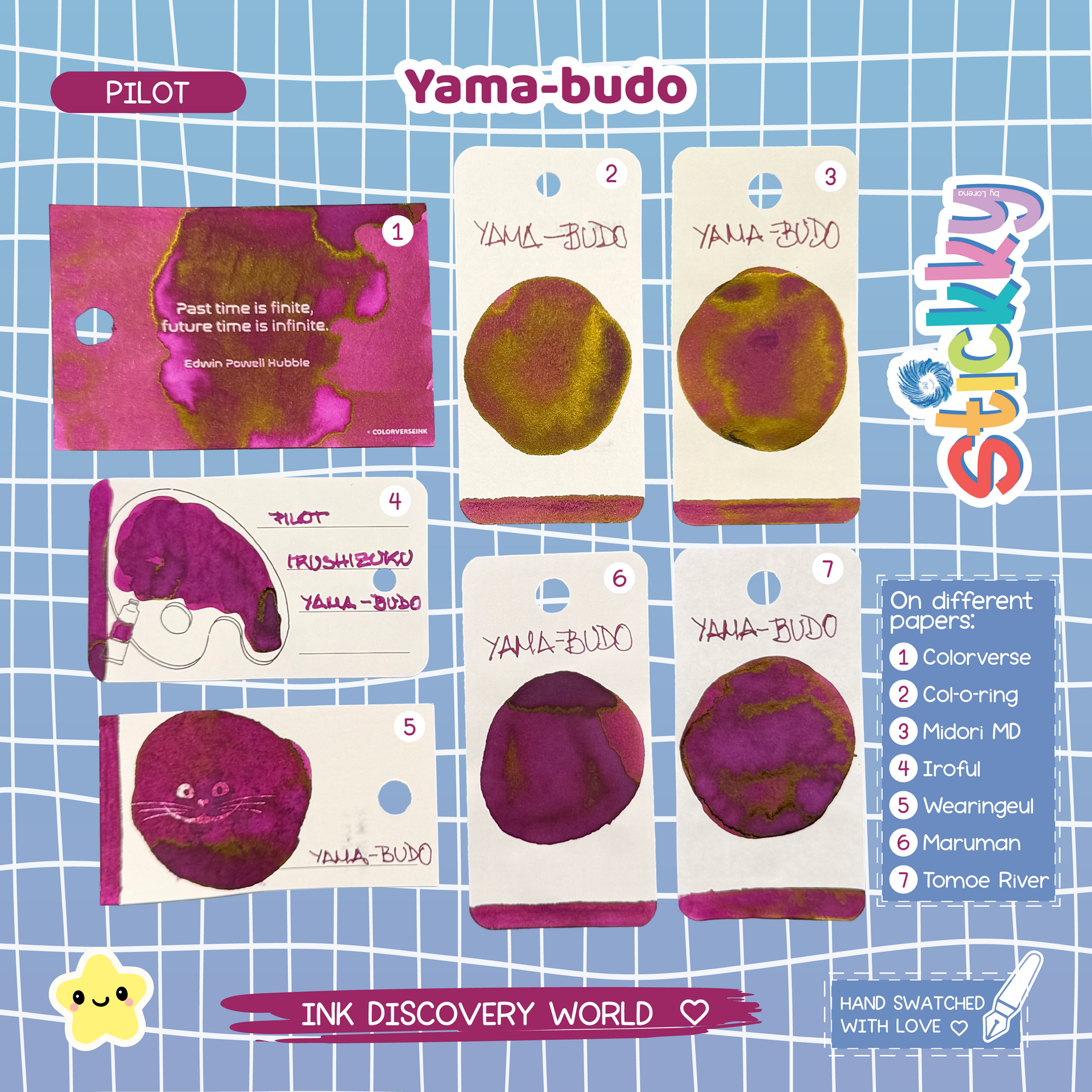 Pilot Iroshizuku Yama-budo Fountain Pen Ink Sample