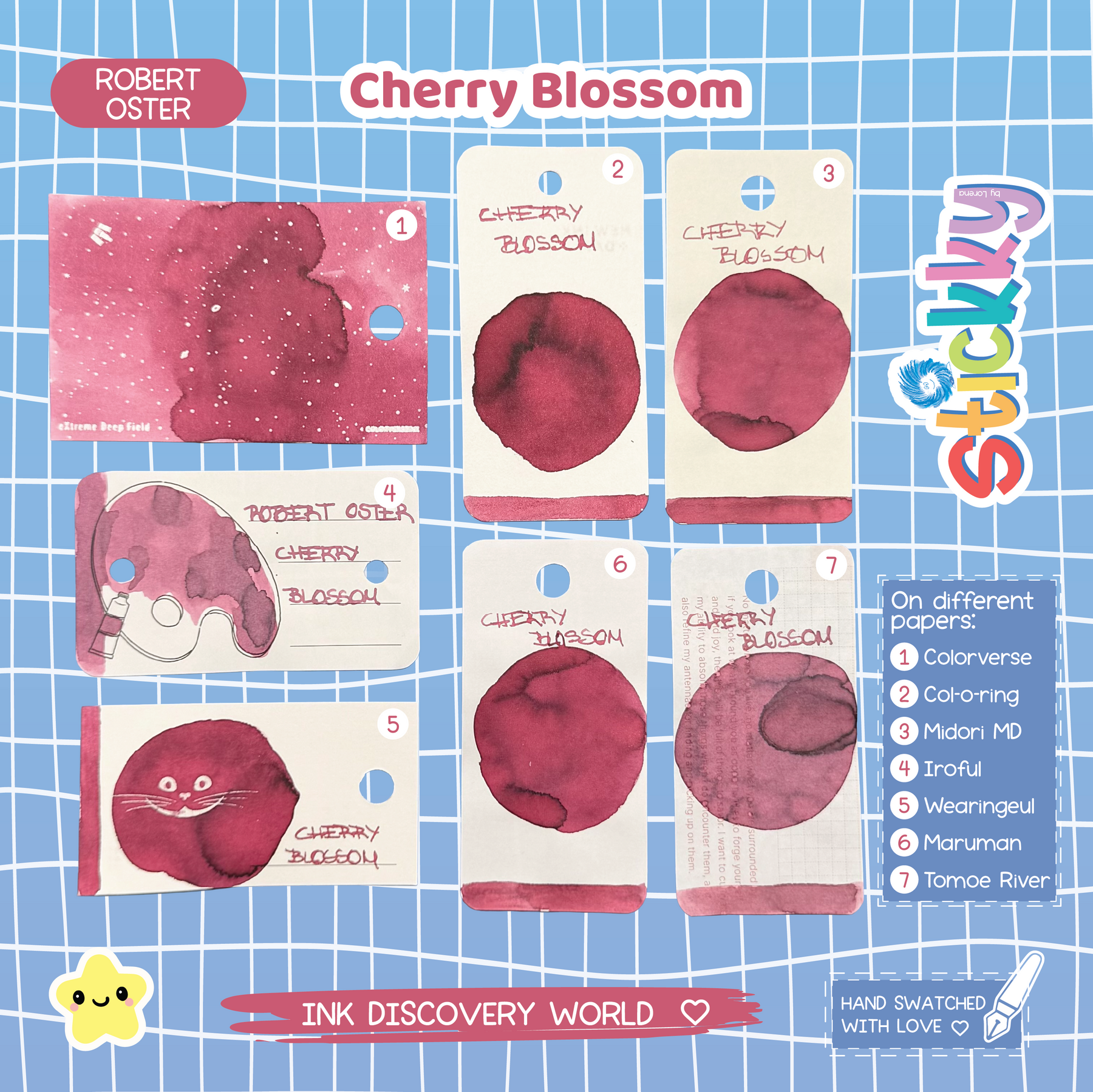 Robert Oster Cherry Blossom Fountain Pen Ink Sample