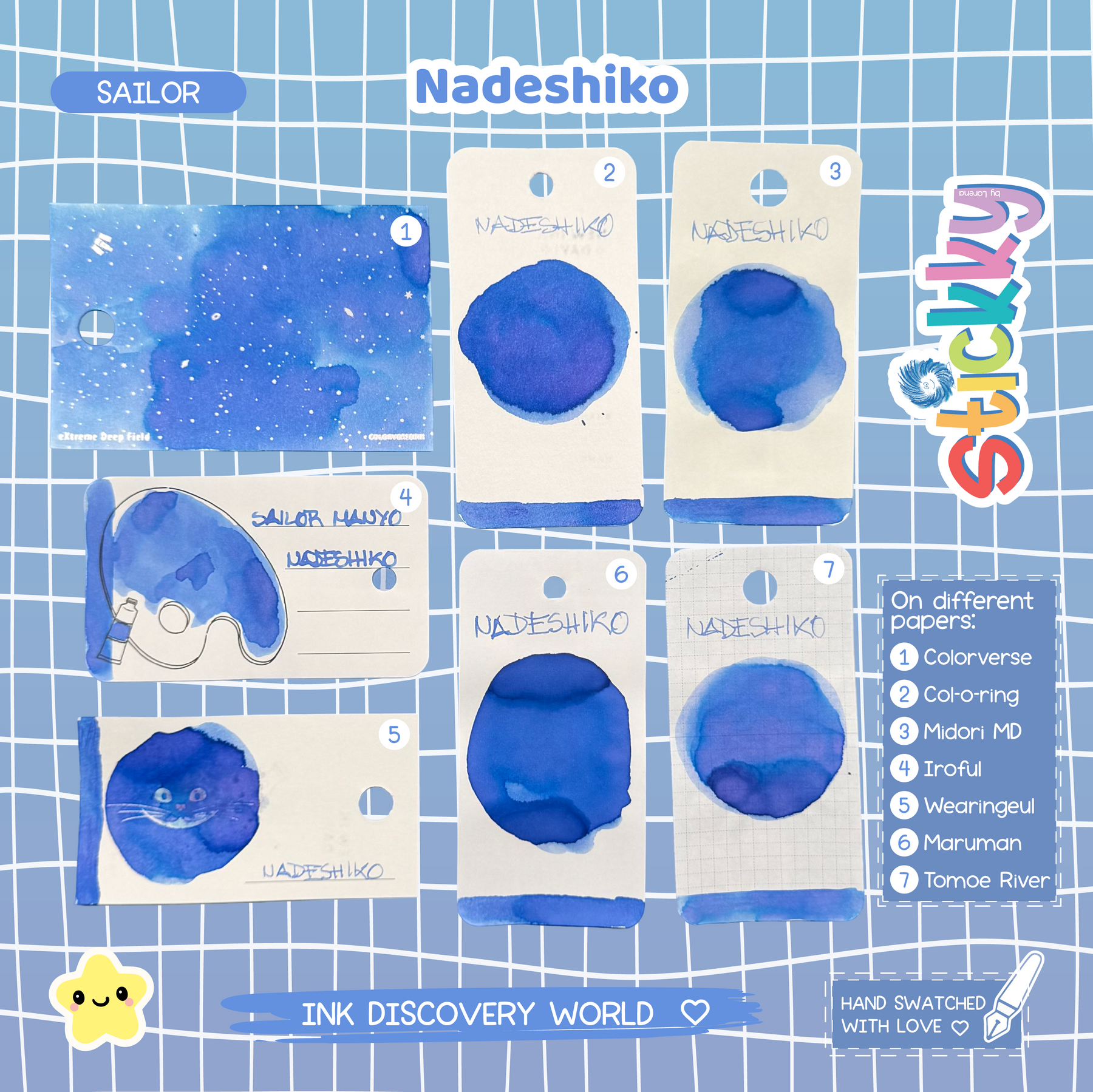 Sailor Manyo Nadeshiko Fountain Pen Ink Sample