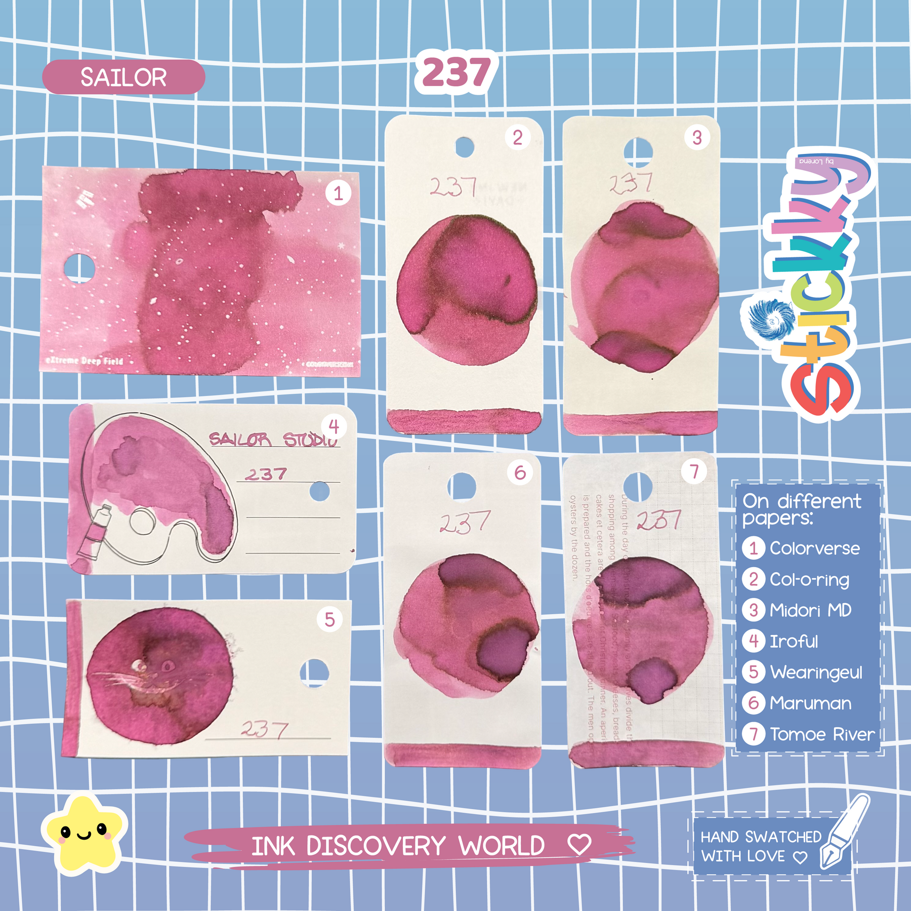 Sailor Ink Studio 237 Fountain Pen Ink Sample