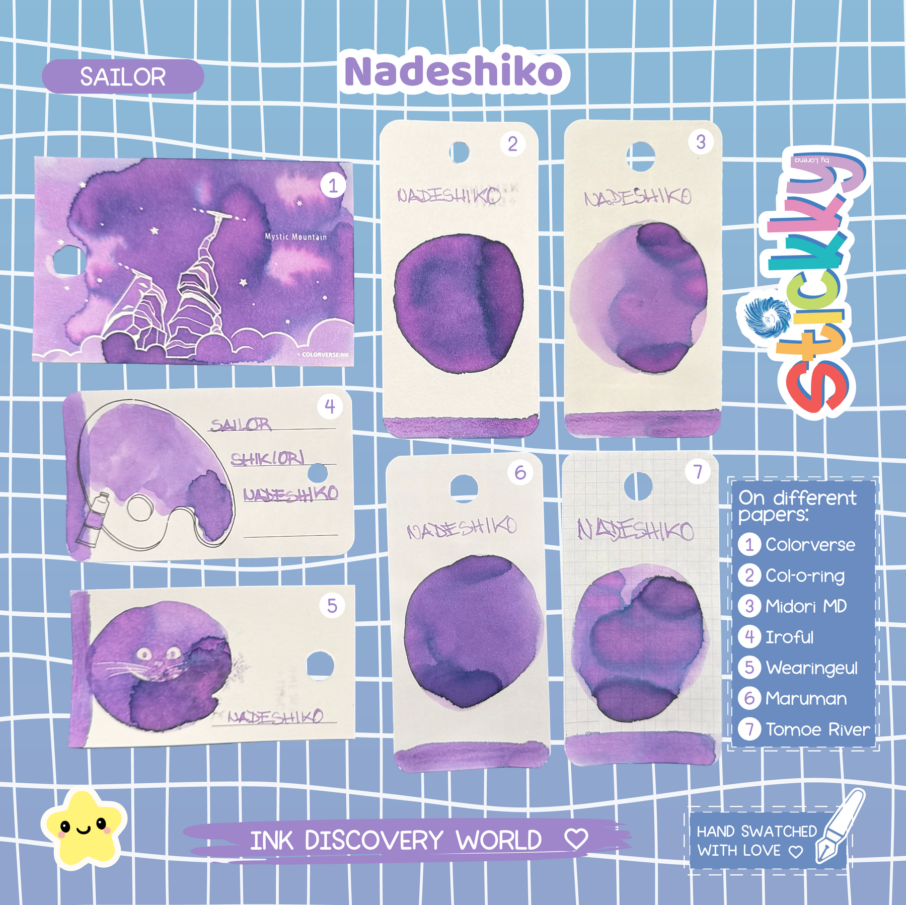 Sailor Shikiori Nadeshiko Fountain Pen Ink Sample