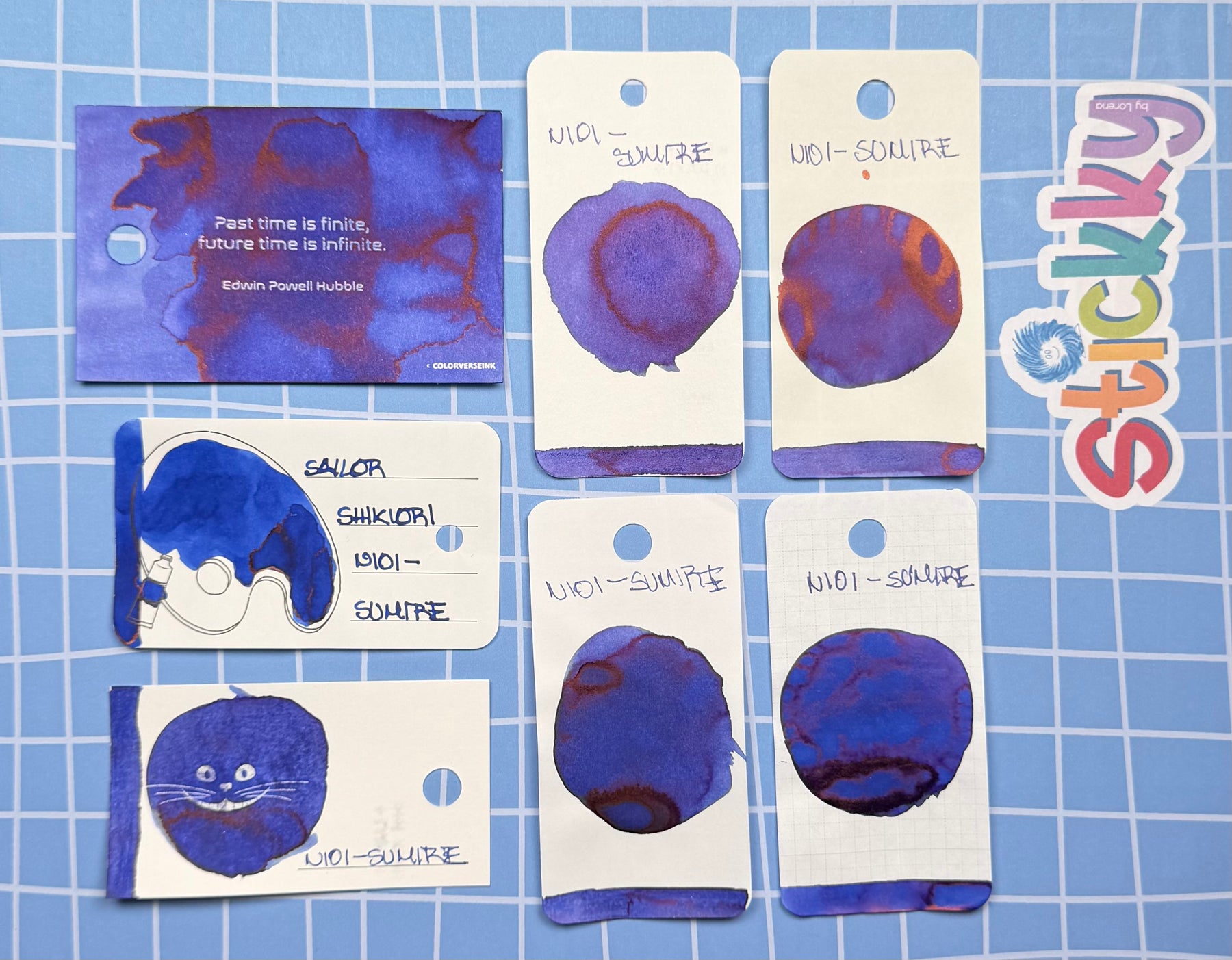 Sailor Shikiori Nioi-sumire Fountain Pen Ink Sample