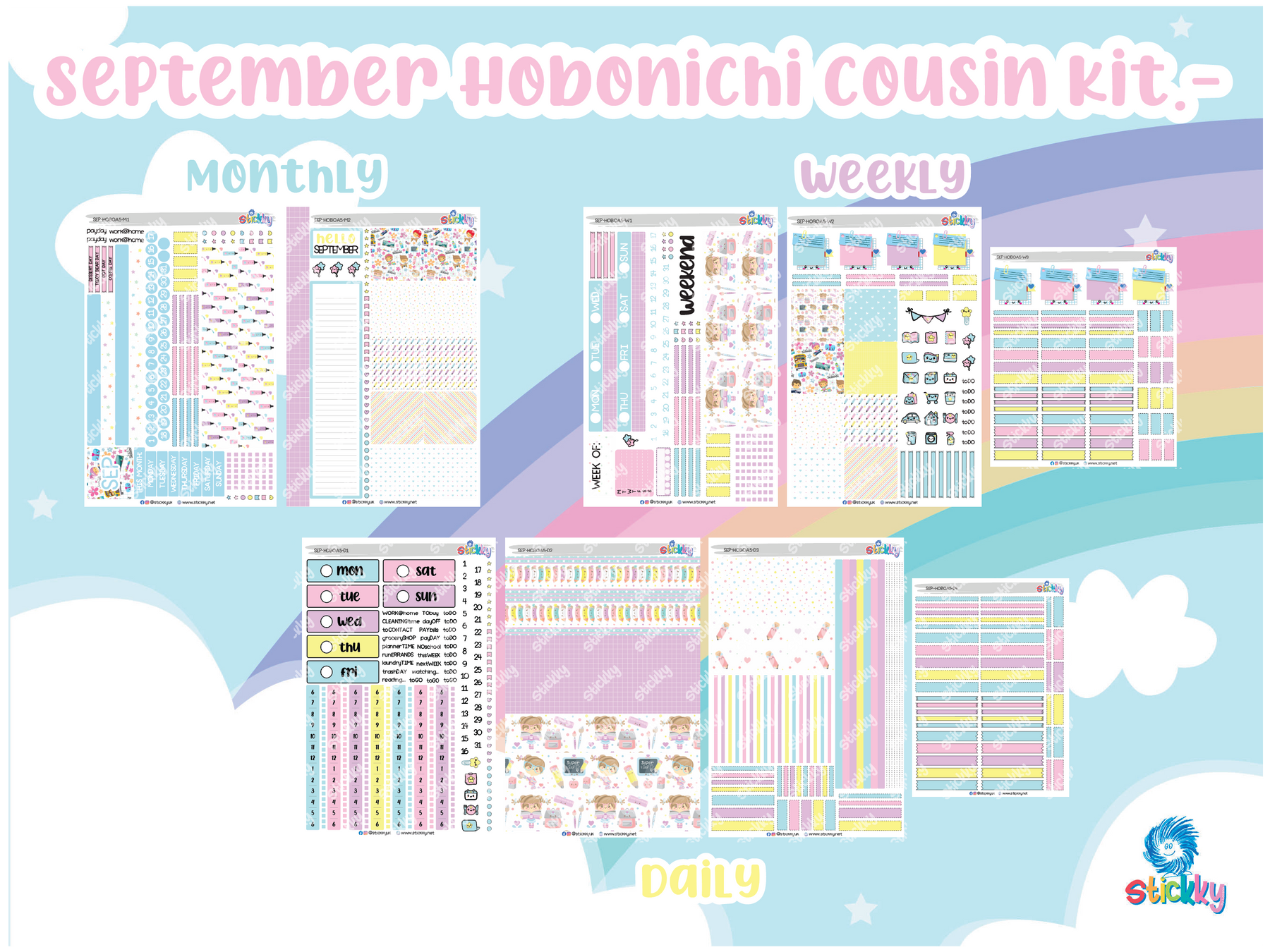 SEPTEMBER Stickky Planner Kit ✨