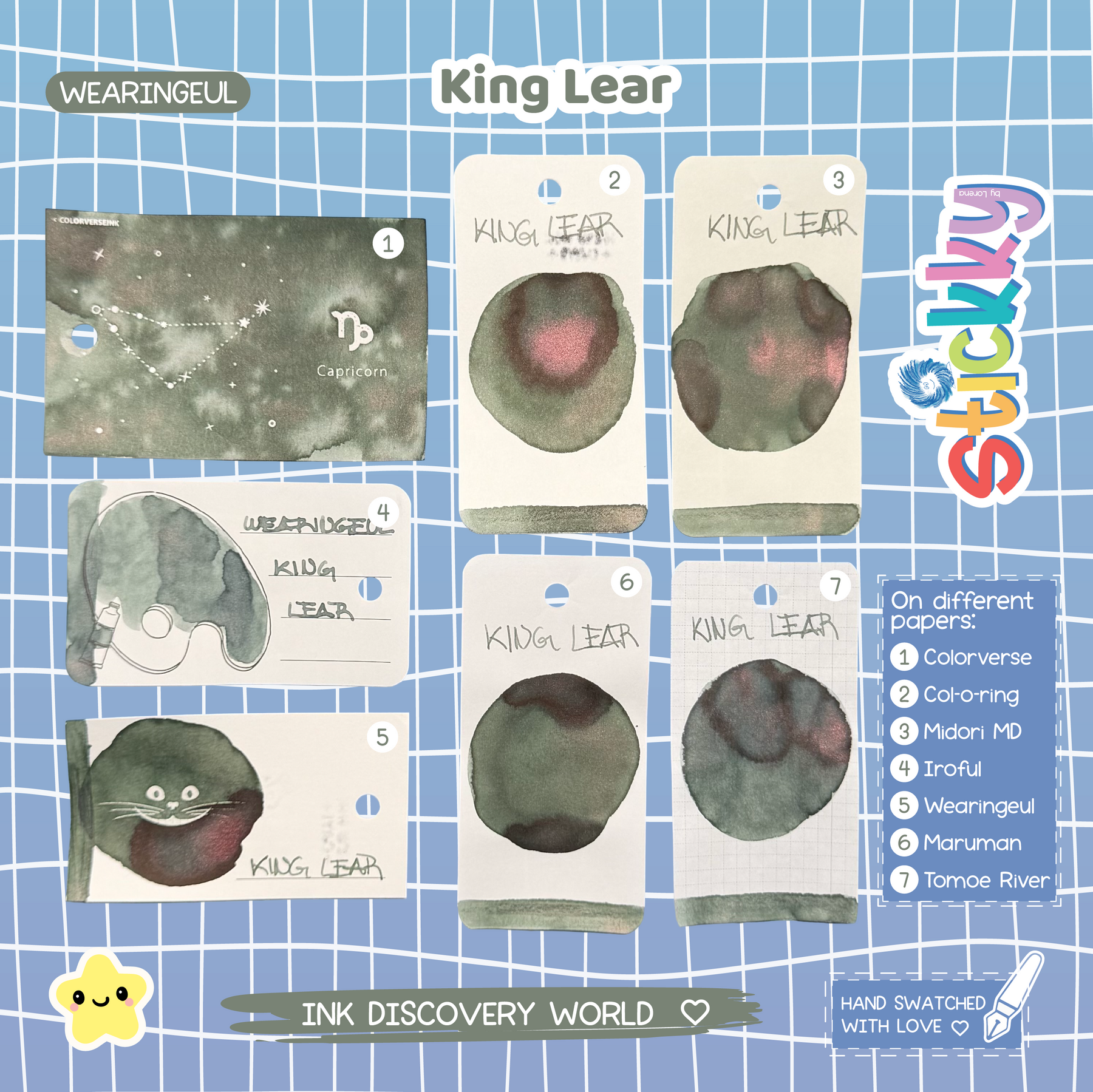 Wearingeul King Lear Fountain Pen Ink Sample