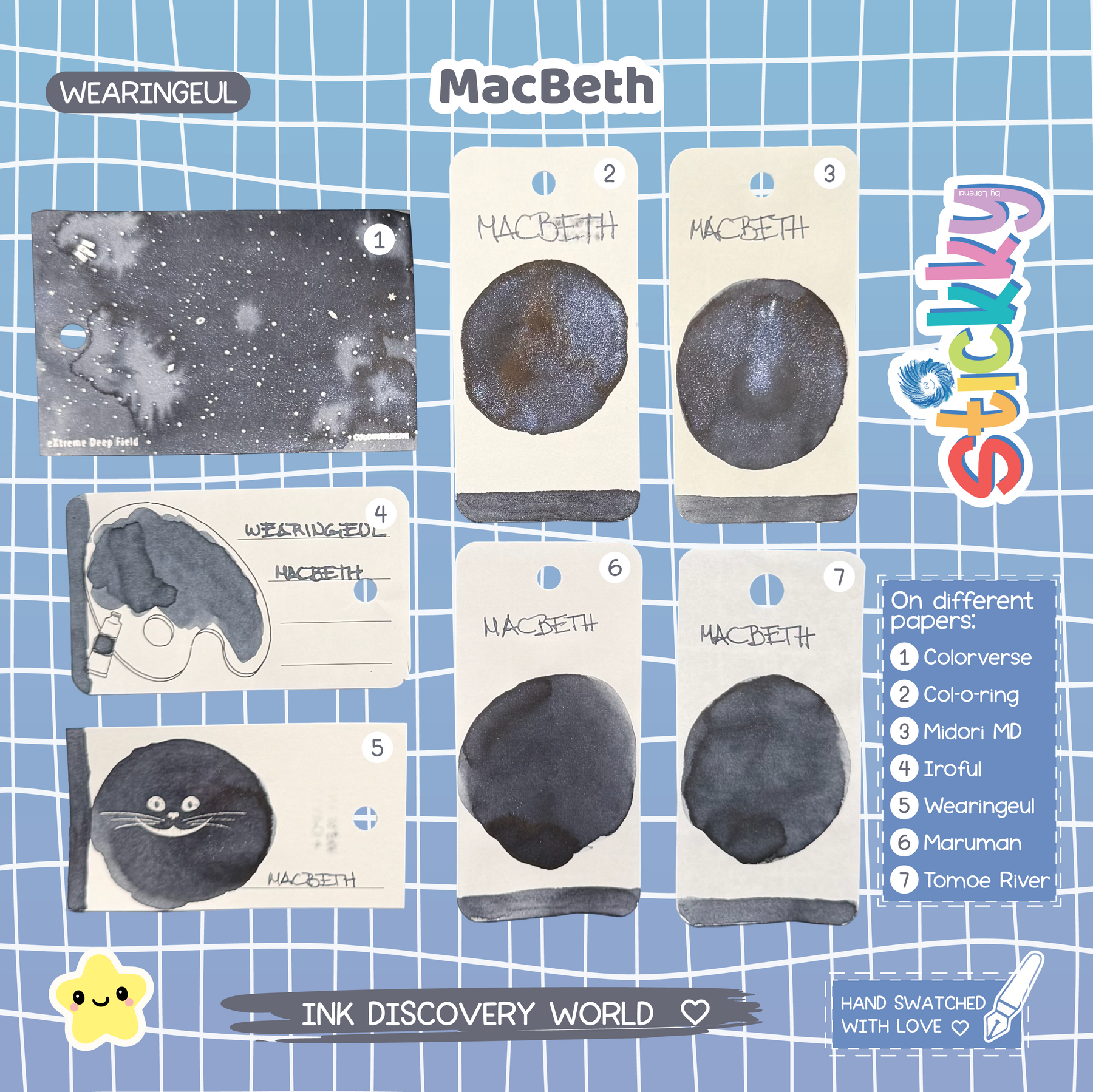 Wearingeul Macbeth Fountain Pen Ink Sample