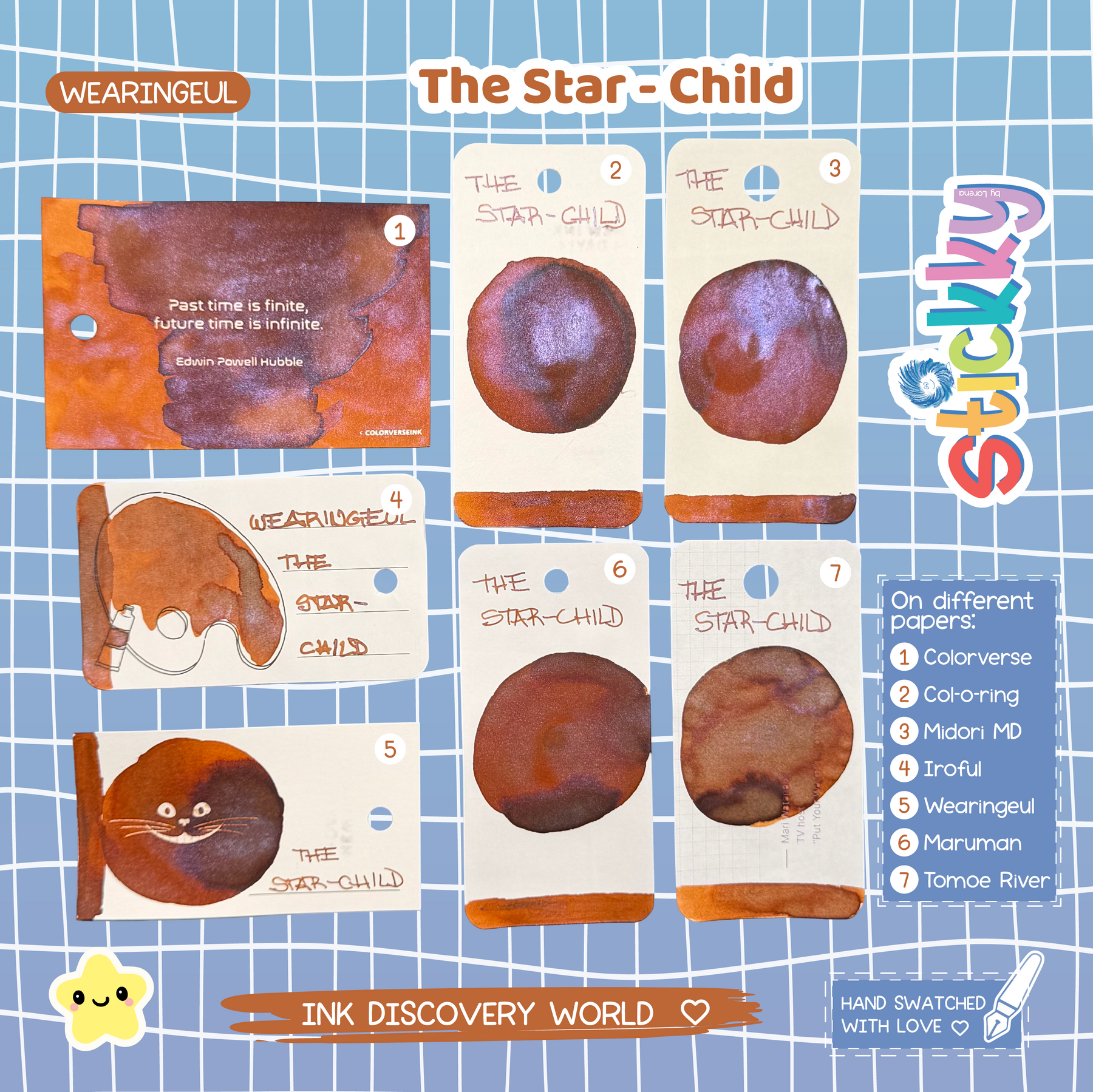 Wearingeul The Star-Child Fountain Pen Ink Sample