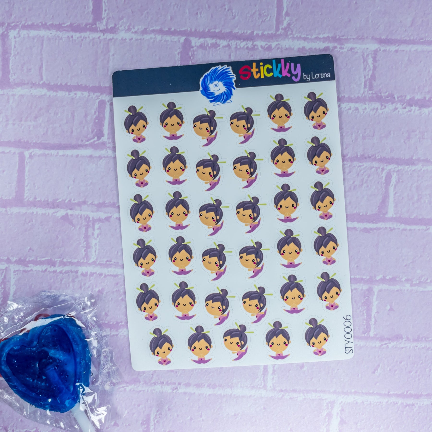 Yoga Stickers Sheet