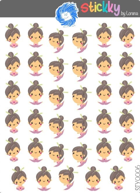 Yoga Stickers Sheet