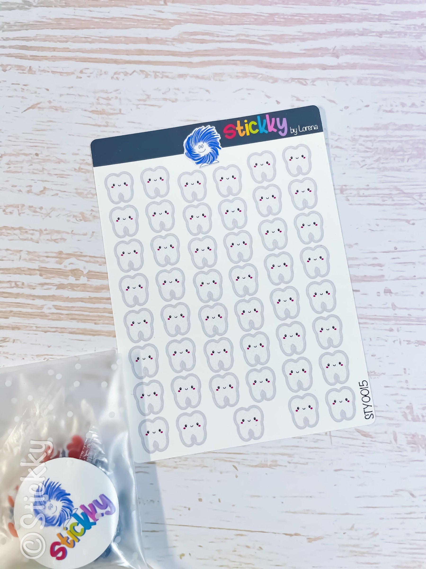 Tooth Stickers Sheet