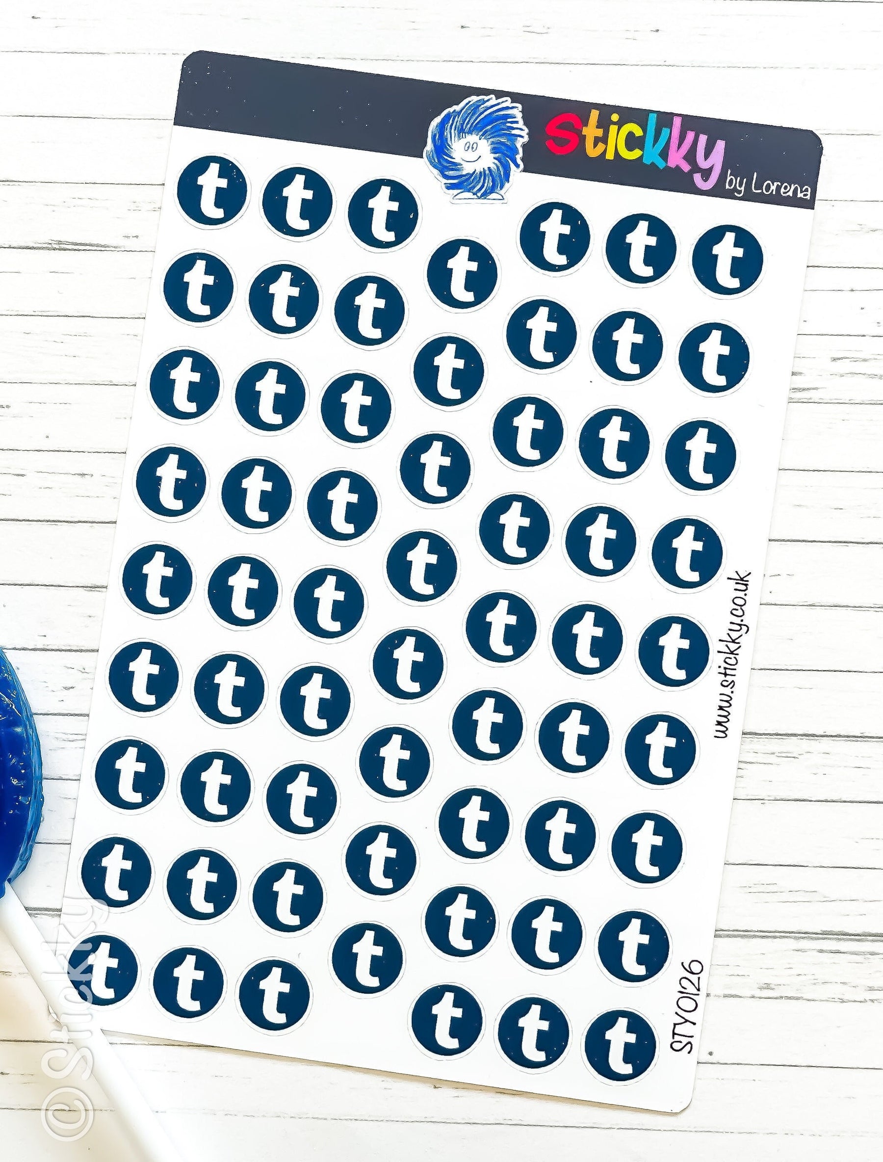 Social Media Tumblr Logo Stickers Sheet.-