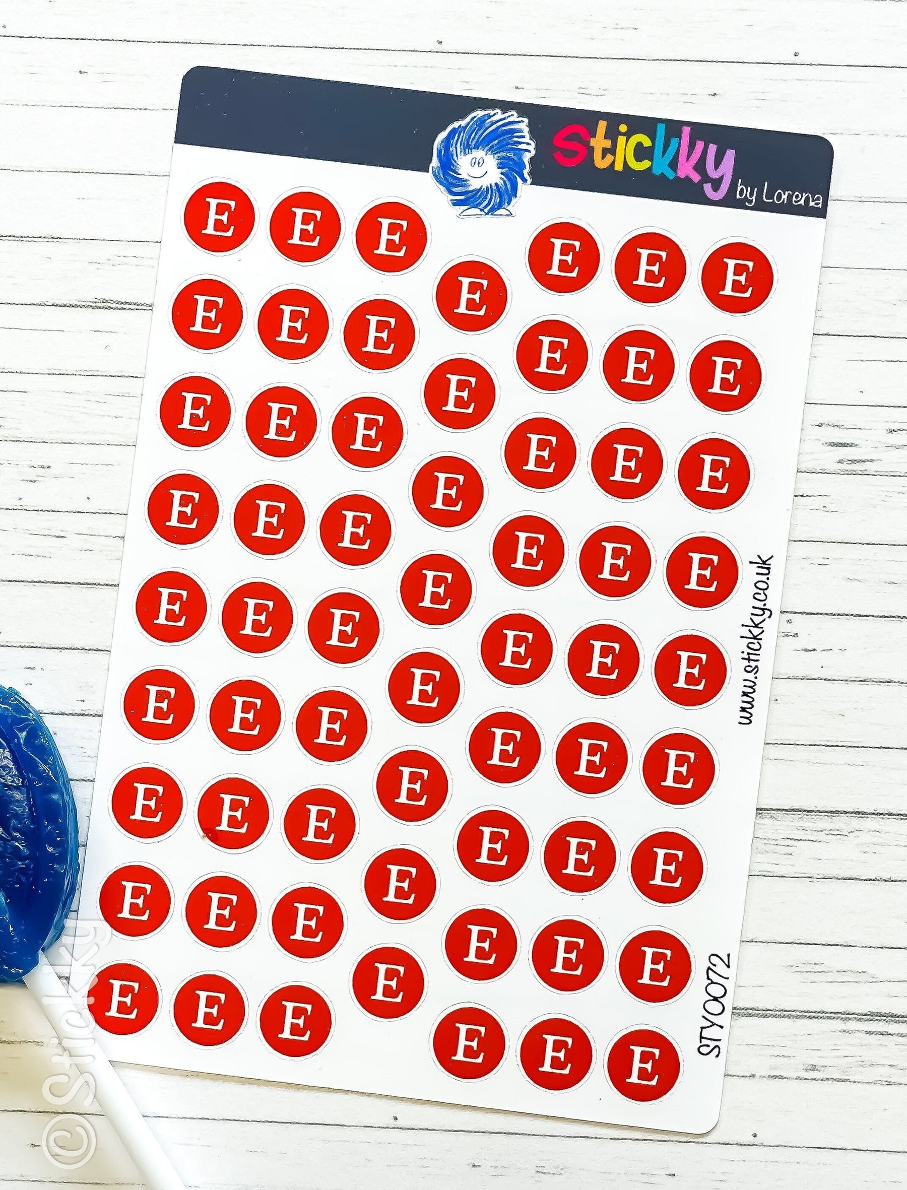 Social Media Etsy Logo Stickers Sheet.-