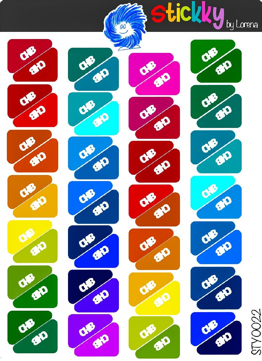 UK Benefit Flag Stickers Sheet