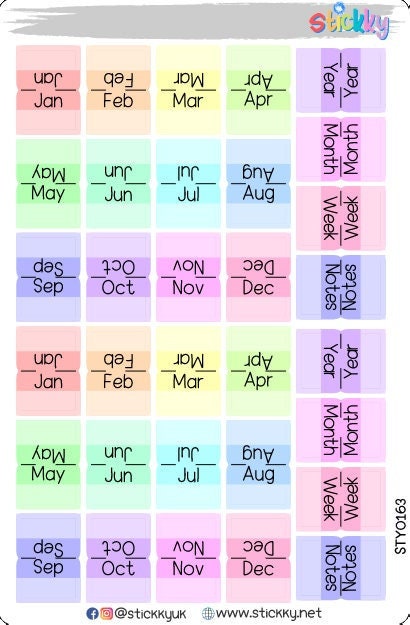 Cute Hobonichi Index Tabs.-