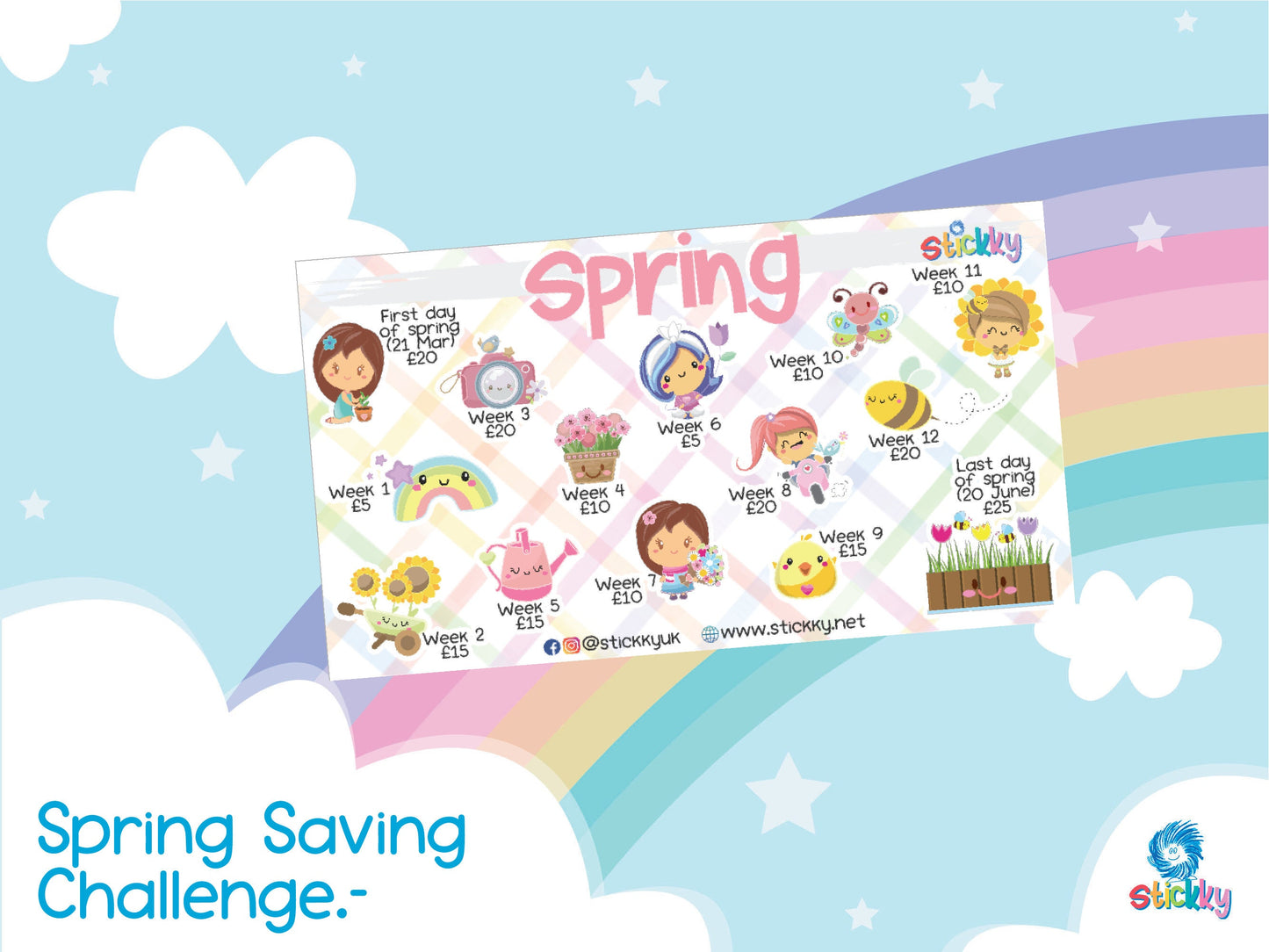 Cute Seasonal Savings Challenge