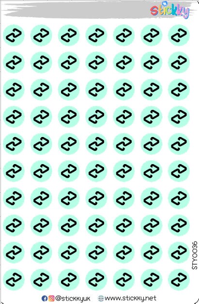 Afterpay/Clearpay Logo Stickers Sheet.-