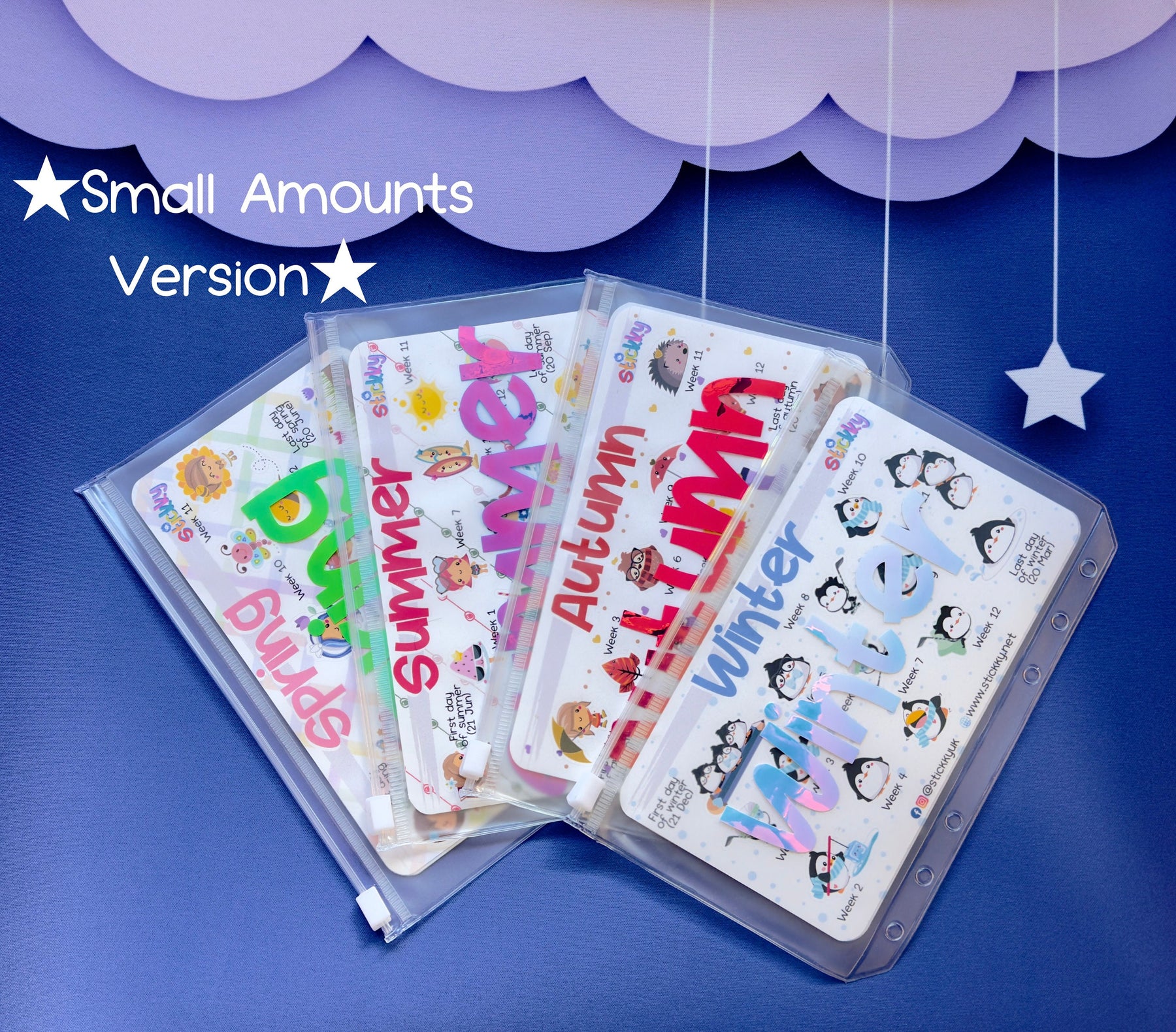 Cute Seasonal Savings Challenge *Small Amounts* Version