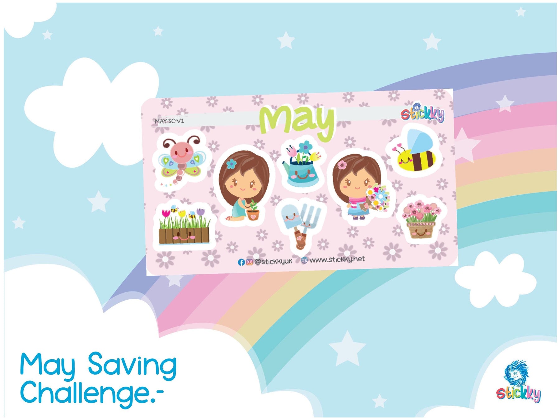 Cute May Savings Challenge