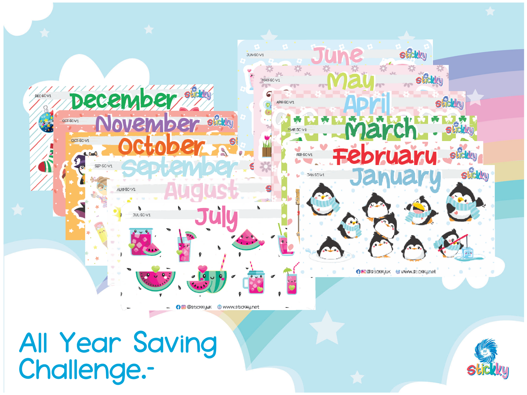 Cute *All Year Bundle* Savings Challenge