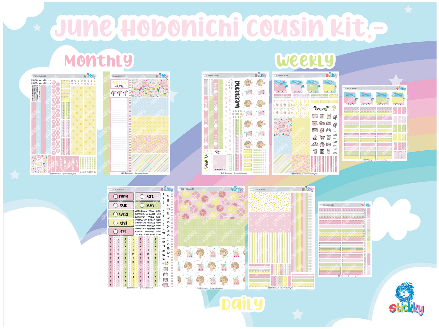 JUNE Stickky Planner Kit ✨