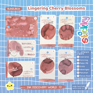 Bungubox Lingering Cherry Blossoms Fountain Pen Ink Sample