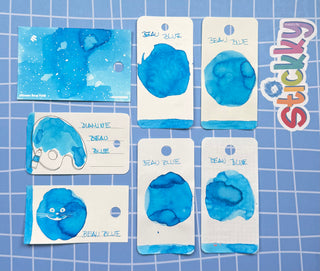 Diamine Beau Blue Fountain Pen Ink Sample