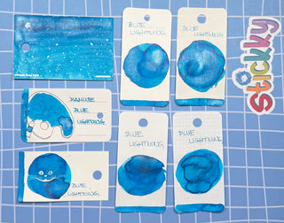 Diamine Blue Lightning Fountain Pen Ink Sample