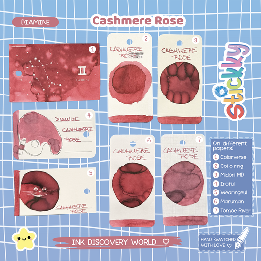 Diamine Cashmere Rose Fountain Pen Ink Sample