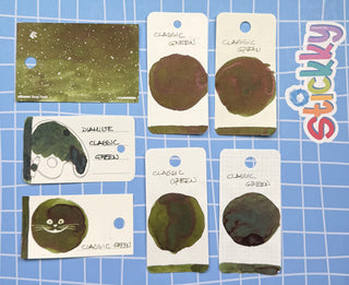 Diamine Classic Green Fountain Pen Ink Sample