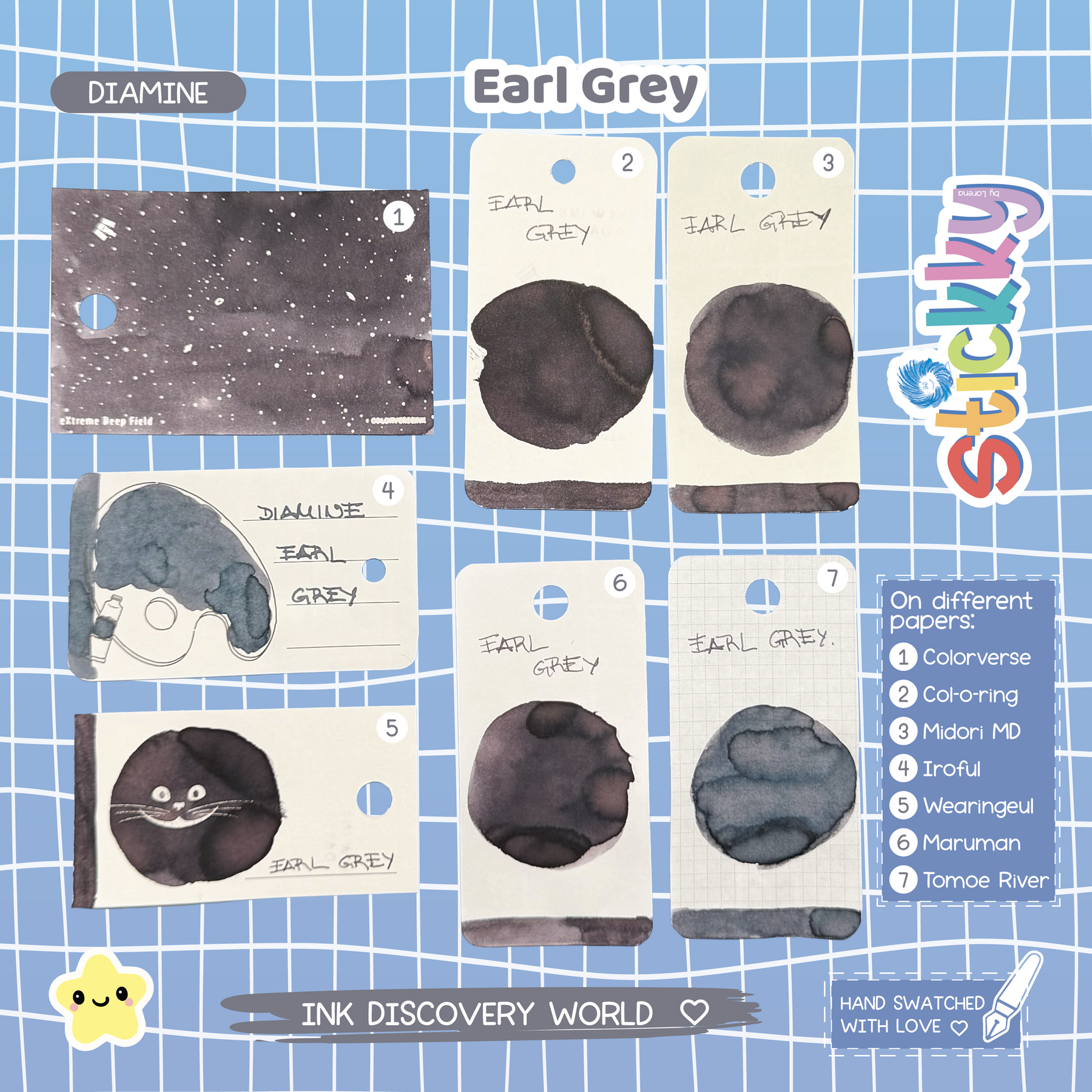 Diamine Earl Grey Fountain Pen Ink Sample