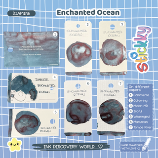 Diamine Enchanted Ocean Fountain Pen Ink Sample
