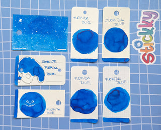 Diamine Florida Blue Fountain Pen Ink Sample