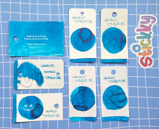Diamine Havasu Turquoise Fountain Pen Ink Sample