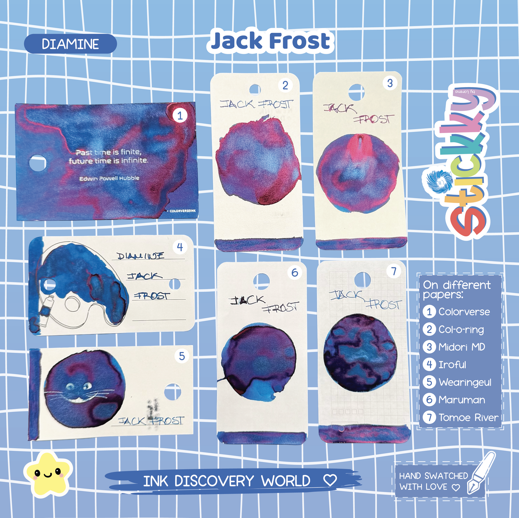 Diamine Jack Frost Fountain Pen Ink Sample