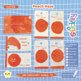 Diamine Peach Haze Fountain Pen Ink Sample