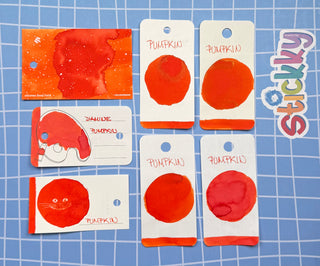 Diamine Pumpkin Fountain Pen Ink Sample