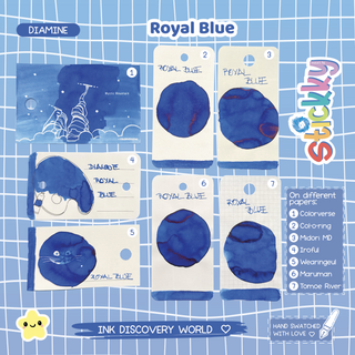 Diamine Royal Blue Fountain Pen Ink Sample