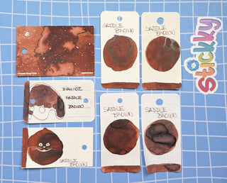 Diamine Saddle Brown Fountain Pen Ink Sample