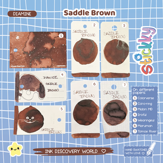 Diamine Saddle Brown Fountain Pen Ink Sample