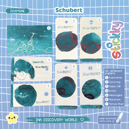 Diamine Schubert Fountain Pen Ink Sample