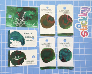 Diamine Sherwood Green Fountain Pen Ink Sample
