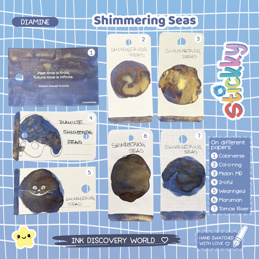 Diamine Shimmering Seas Fountain Pen Ink Sample