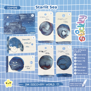Diamine Starlit Sea Fountain Pen Ink Sample