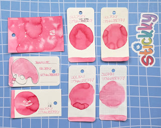 Diamine Sultry Strawberry Fountain Pen Ink Sample