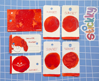 Diamine Sunset Fountain Pen Ink Sample